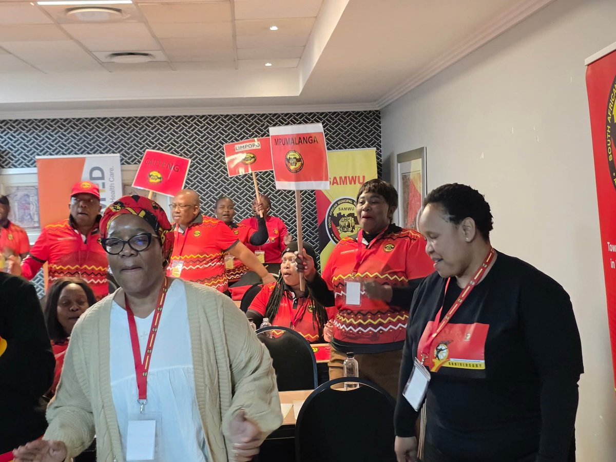 _cosatu's tweet photo. Today, #COSATU President Zingiswa Losi addressed #SAMWU National Gender Conference
#EqualPay
#GenderEquality
#GenderEquity
#ClassWar
#ClassStruggle https://t.co/LLQazzc7nv