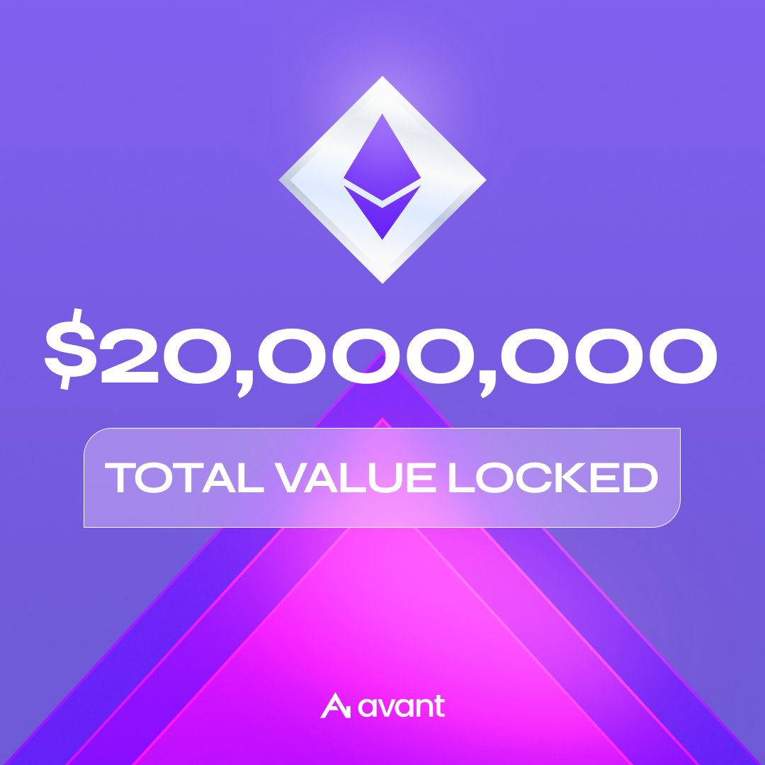 avantprotocol's tweet photo. avETH has surpassed $20M in TVL, up nearly 40% from $14.3M at the start of July.

This milestone reflects growing demand for ETH-denominated yield as more capital looks beyond staking alone.

Through its senior and junior tranches, the avETH suite gives allocators access to actively managed ETH strategies.