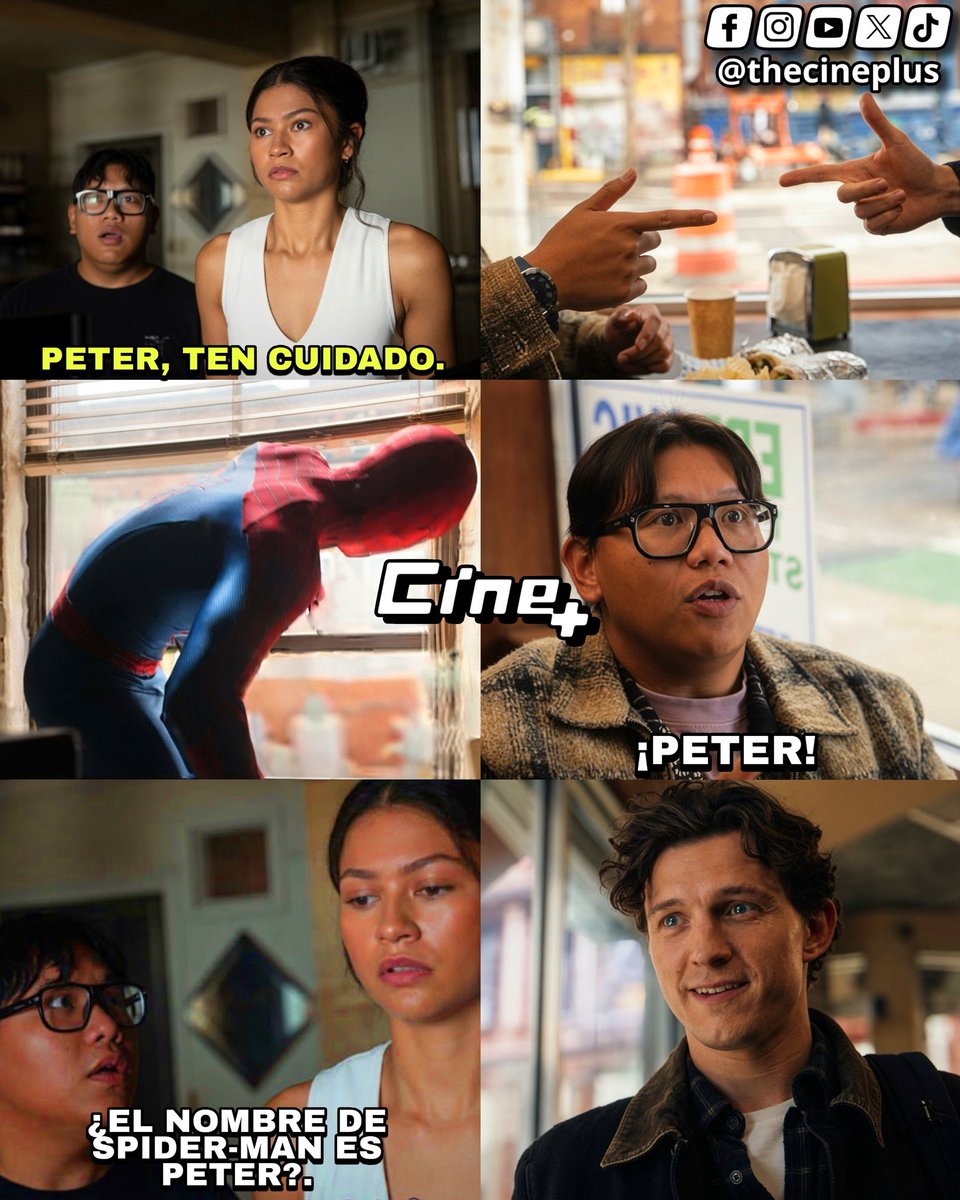 TheCinePlus's tweet photo. Al final de “Spider-Man Brand New Day” puede que Ned no haya recordado a Peter exactamente. MJ ya había dicho su nombre en su departamento revelando que ese era el nombre de Spider-Man.

La cuestión del saludo pudo haber sido mera memoria muscular. Con el beso entre MJ y Peter se nos demostró que esas acciones no son efectivas para romper el hechizo por lo que puede que no exista realmente una forma de romperlo.