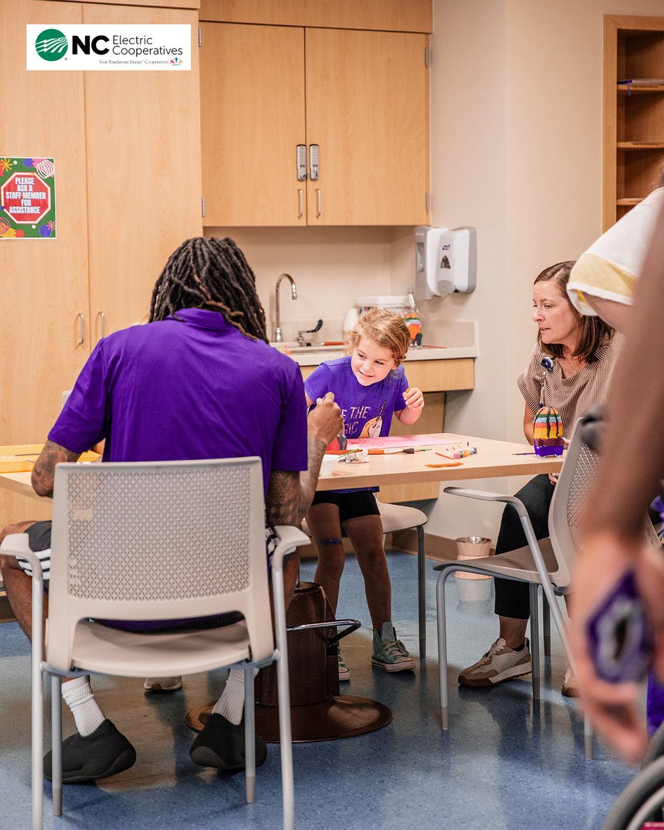 ecubasketball's tweet photo. A day filled with smiles, high-fives, and unforgettable moments. We were honored to visit the amazing patients and staff at the Maynard Children's Hospital. Thank you so much for having us!💛💜
#GoPirates https://t.co/GTpFZVIhiC