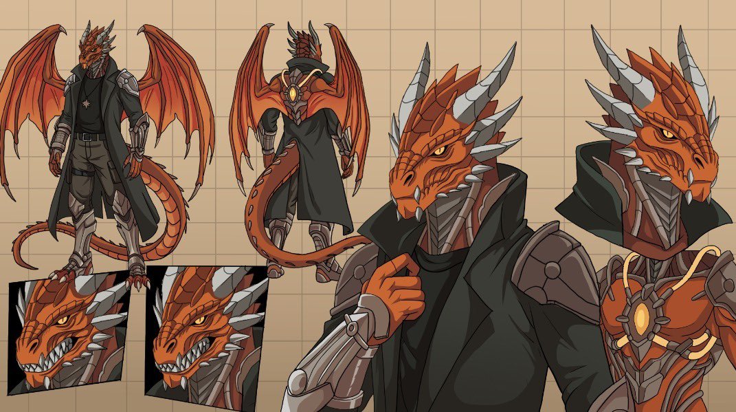 aurorion_lore's tweet photo. So… I fear I am late to this trend beings like myself have enacted…

Behold…

I have to thank @mimi_nemra for this wonderful reference sheet and I must say it’s wonderful. I highly suggest her and how all my Wyrmlings like her work as well… https://t.co/SneASXN2cy