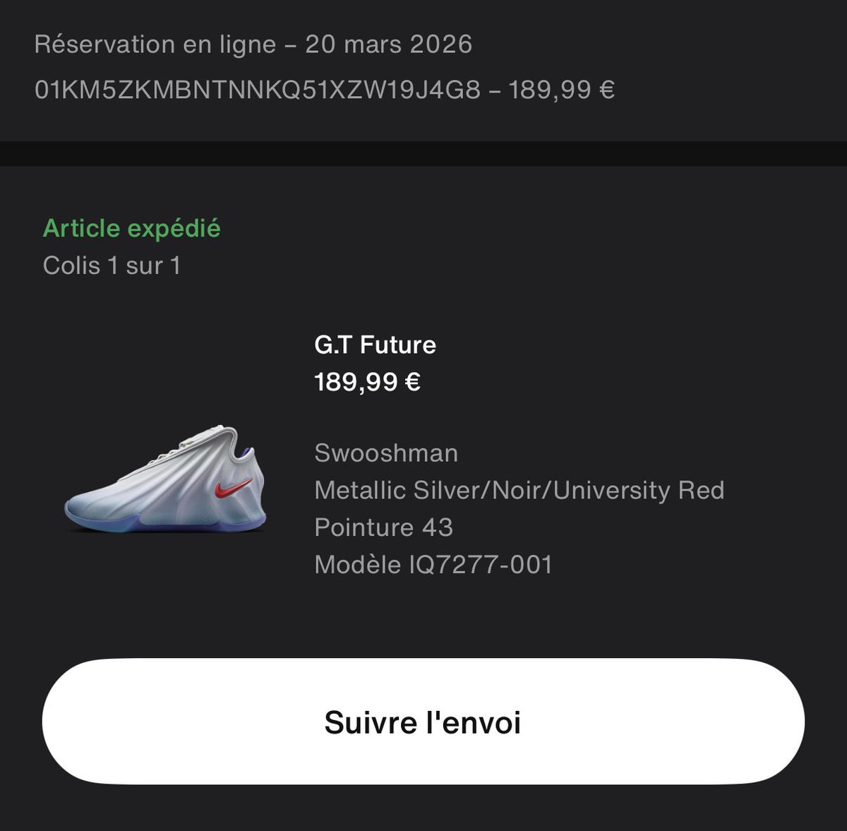 Luke11p's tweet photo. Hello @nikestore , where is my order, please? Ordered on March 20th, shipped on July 23rd. It’s August 3rd and I still haven’t heard anything. https://t.co/fRwlzOnzLo