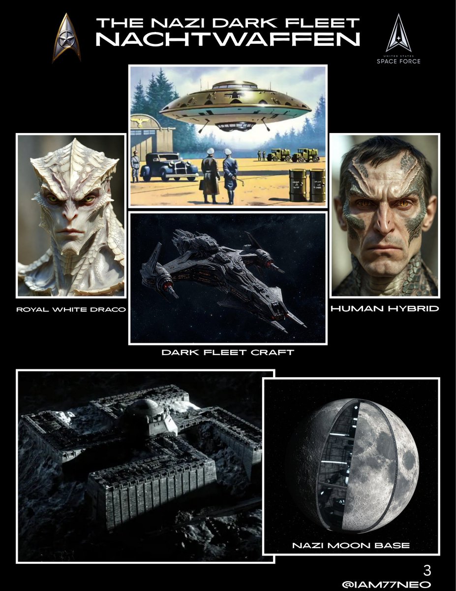 IAM77NEO's tweet photo. @overclassifiedx It's all REAL...
#DracoReptilian #SSP #SecretSpaceProgram #Nazi #NASA #SpaceForce https://t.co/C4oZrIBjvL