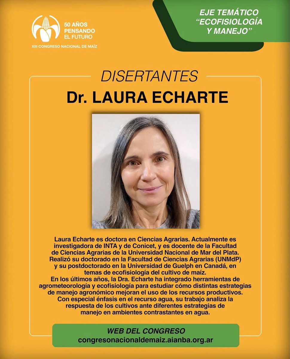 AgroActiva's tweet photo. Dra. Laura Charte, Dr. Marcelo Carmina, PhD Fernando Andrade, Dr. Fabricio Cassán, Dr. Eduardo Brun
📅 26 y 27 de agosto
📍 Pergamino, Buenos Aires https://t.co/m08NglGj6A