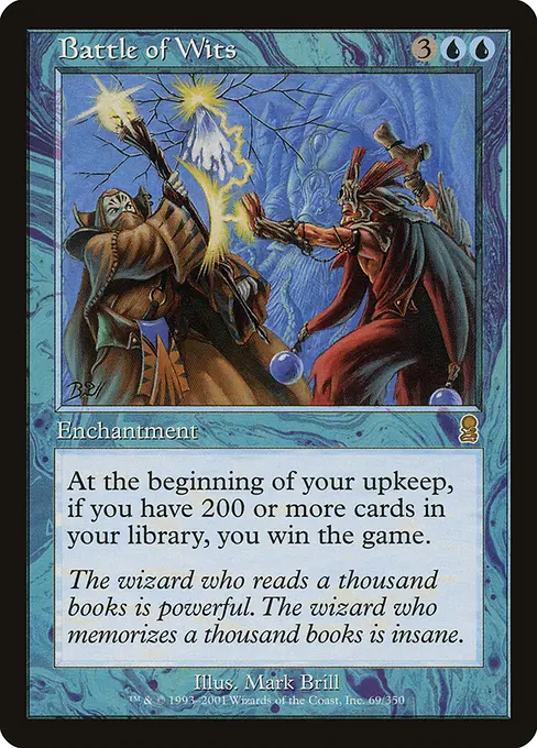 UntapDeck's tweet photo. Is that 'Battle Of Wits' on legs? 😂

(Mystery Booster Commander Edition)

#magicthegathering #mysterybooster https://t.co/0BaPuLqxfg