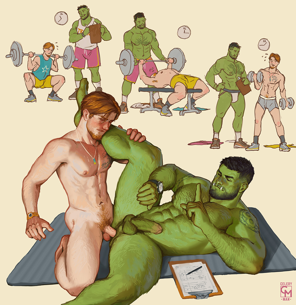 CeleryMan6's tweet photo. personal trainer Tusky is gonna give you a whole body workout 💦 and you better keep it up til he says you're done! https://t.co/35YeKFFE4p