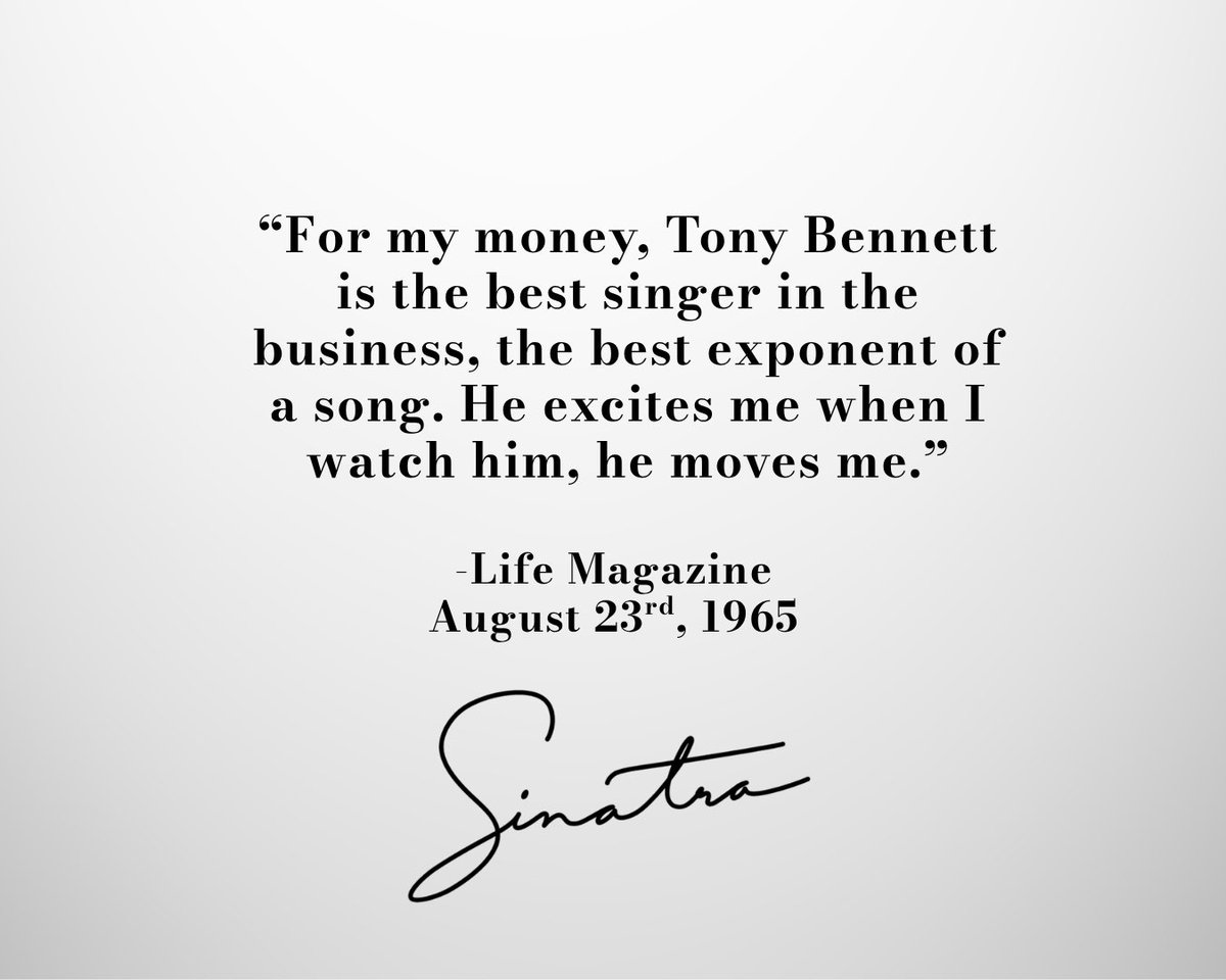 franksinatra's tweet photo. Celebrating Tony Bennett’s birthday today, who shared a multi-decade long friendship with Frank. ❤️ https://t.co/BbMvoNyit5