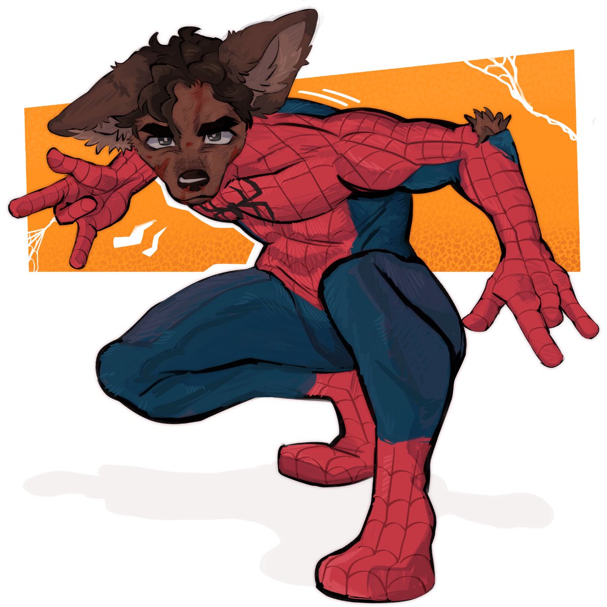 arthwuz's tweet photo. i’m a loserrr babe 🕸️🕷️ #furryartㅤㅤㅤ https://t.co/of62p8XBsv