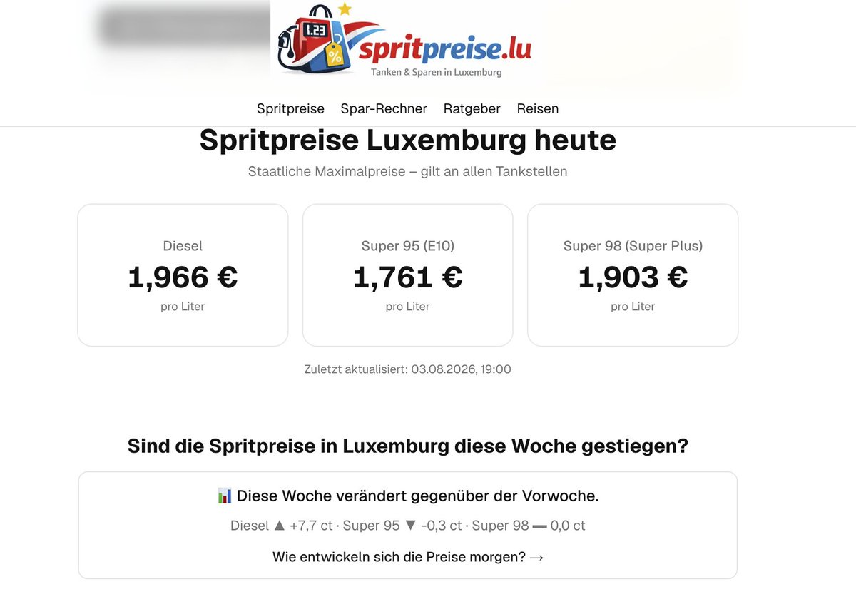 elblingh's tweet photo. @daniel_gugger Das sind die realen Spritpreise in Luxbg. Schön bei der Wahrheit bleiben! https://t.co/UlbB0epu1L