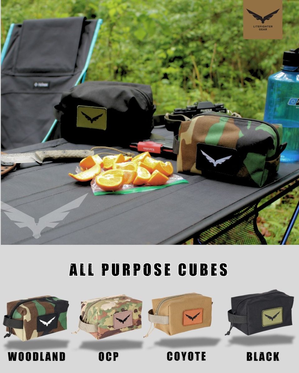 Lite_Fighter's tweet photo. Stay organized in the field with LiteFighter All Purpose Cubes. 💪 Built tough to handle whatever you throw at them. From mission-critical gear to everyday essentials, these cubes are the companion you didn't know you needed. #LiteFighterGear #LFG #FieldReady #BuiltForTheField https://t.co/q2NKXyn003