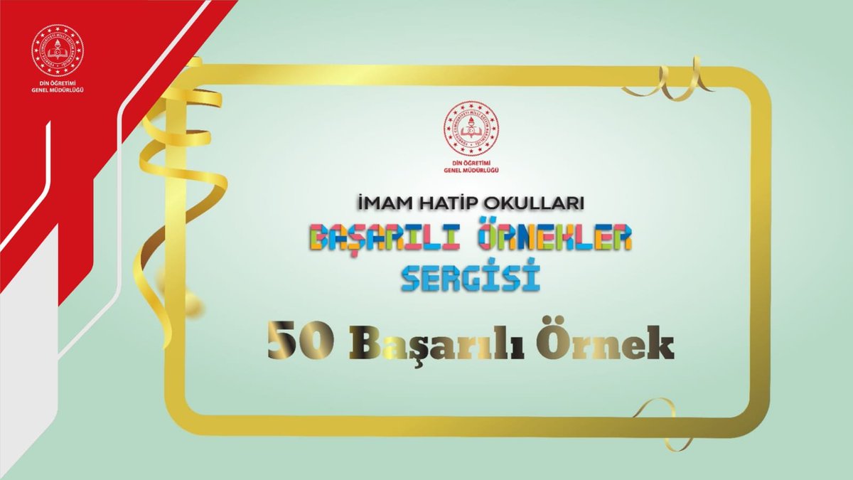 meb_dinogretimi's tweet photo. 📌 Başarılı Örnekler Sergisi 2026 Sonuçları Açıklandı

👉 https://t.co/qbEyqSxfAA https://t.co/YnSmjeoqf3