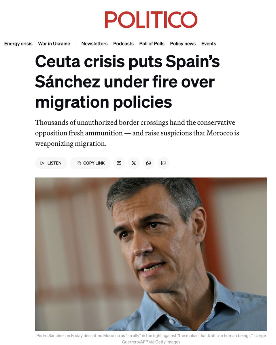 jpquinonero's tweet photo. #España #Ceuta #Sánchez #Feijóo #Abascal #Ayuso #Aznar #Europa / España / Ceuta … Sánchez, Feijóo, Abascal, Ayuso, Aznar, solos y aislados en Europa… https://t.co/AqVy5iF4vR .. https://t.co/bhi2znSjZ0