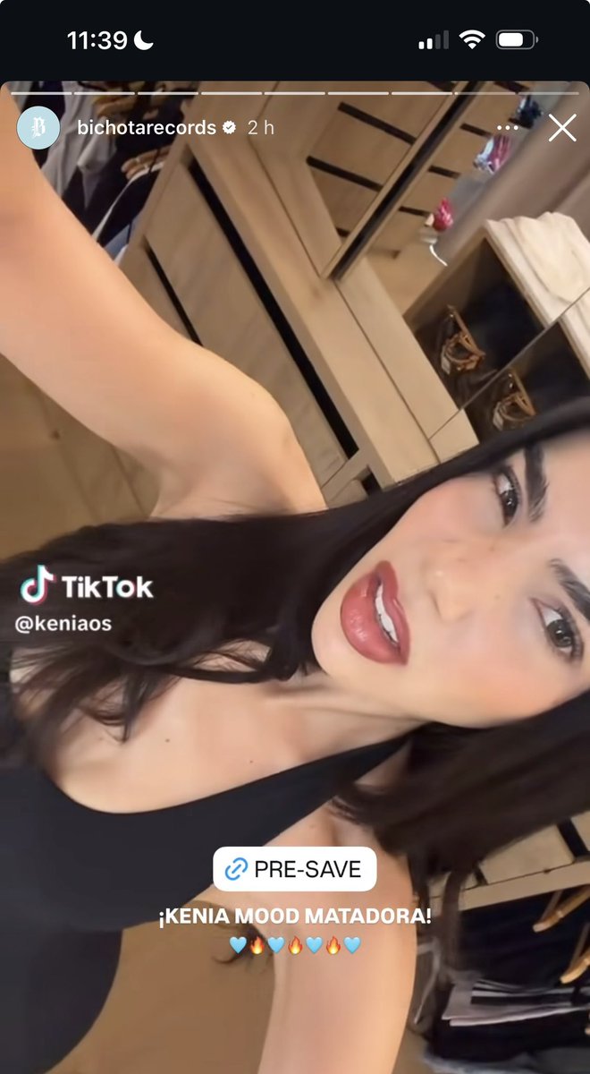 ruIetarusakos's tweet photo. Bichota Records subiendo el video de Kenia a Instagram 🤭 https://t.co/dWUp7fyQvk