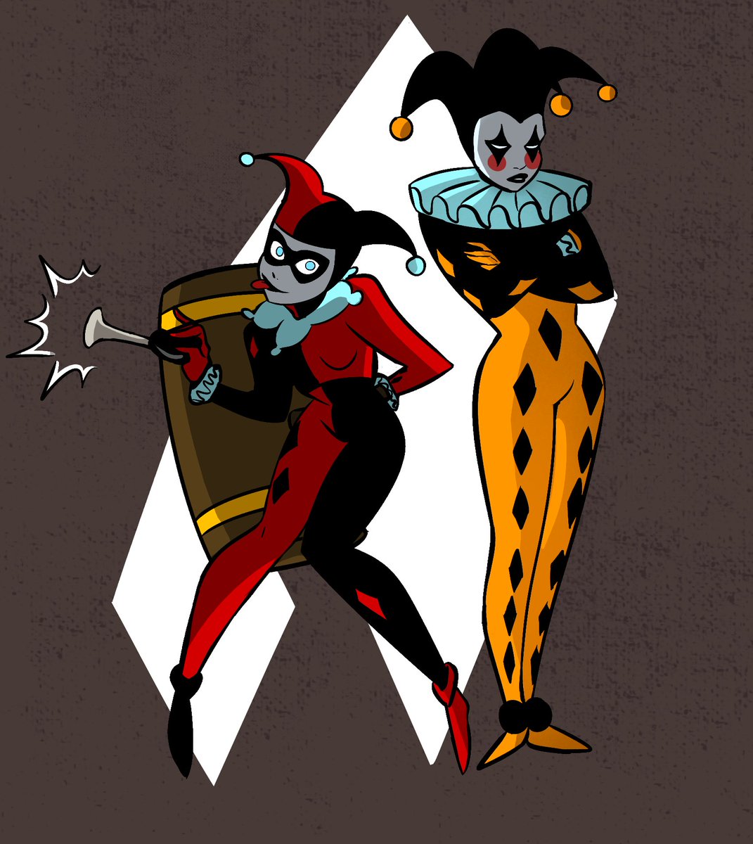 RoZeMArts's tweet photo. Clowns 
#batmancapedcrusader #btas https://t.co/PssM20tLNK