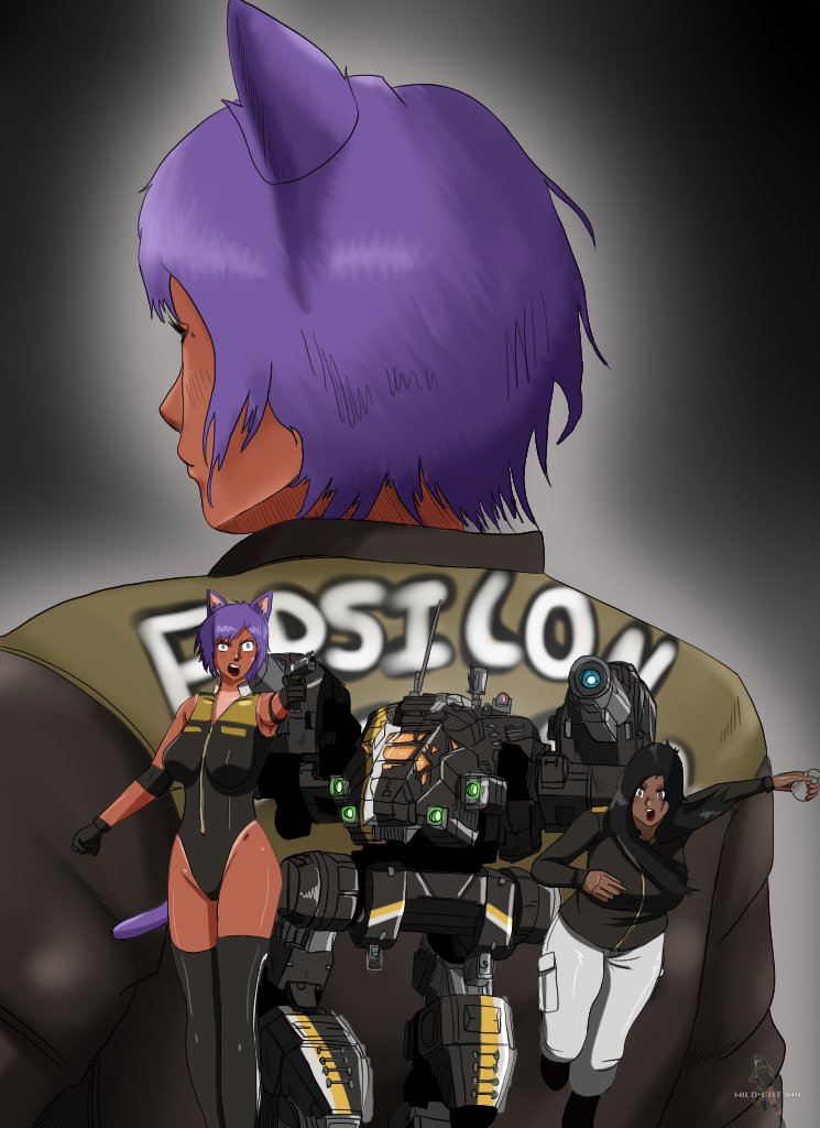 wild_cat144's tweet photo. Had fun doing my own version of the Gunsmith Cats poster but for my Epsilon Commandos Mercs!
#battletech #mechwarrior #anime #manga #manwa #gunsmithcats #rkgk https://t.co/rZTB6efnlw