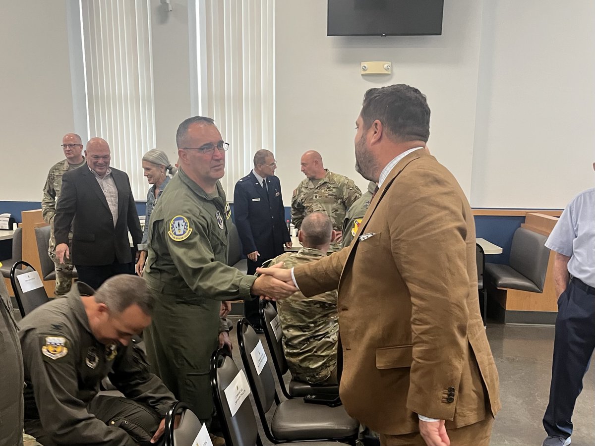 SenRobinsonPA's tweet photo. I was honored to present a citation to CMSGT Charles W. Wiley on his retirement from his position as Command Chief of the 171st Air Refueling Wing. Thank you for your dedication to the 171st and I wish you the best in your retirement! https://t.co/dXcOPjtrnH