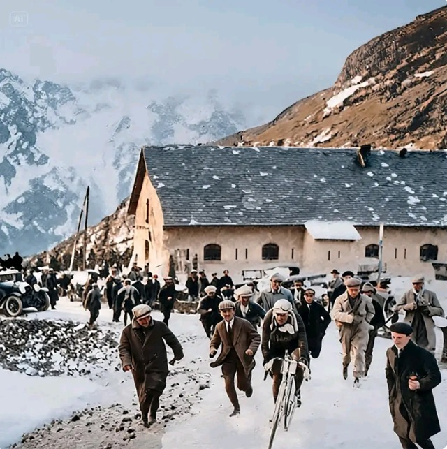 ElZiudadano's tweet photo. Tour de France 1923 : Briançon - Genève,  Col du Galibier 280 km https://t.co/hNs2FCc2cR