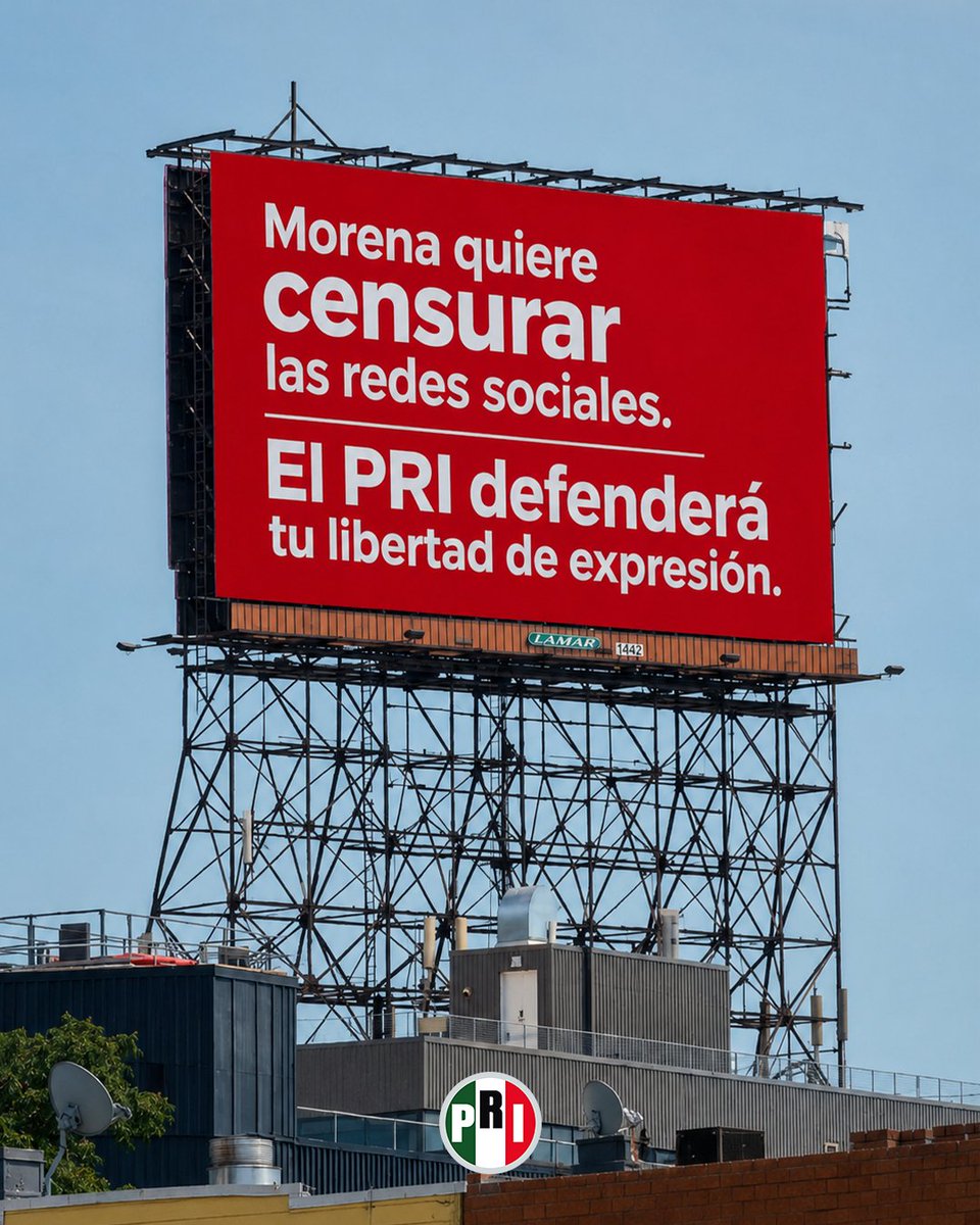 PRI_Nacional's tweet photo. ¡No a la censura de Morena! https://t.co/InVXdRgZFz