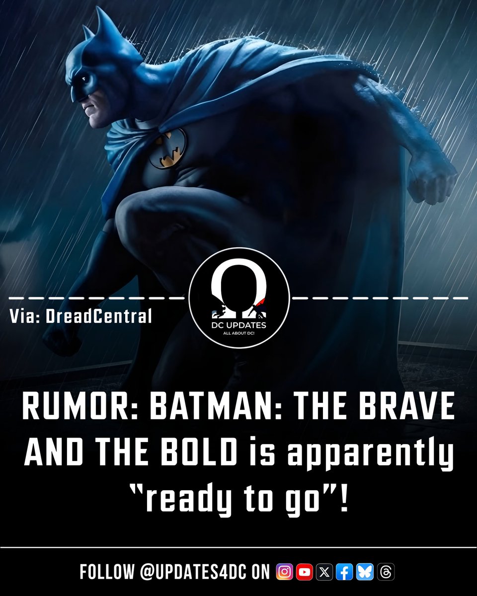 Updates4DC's tweet photo. RUMOR: Batman: The Brave and the Bold is reportedly "ready to go."

(Via: @DreadCentral)

#BatmanTheBraveAndTheBold #Batman #DCStudios https://t.co/Lk6Uv8KKRv