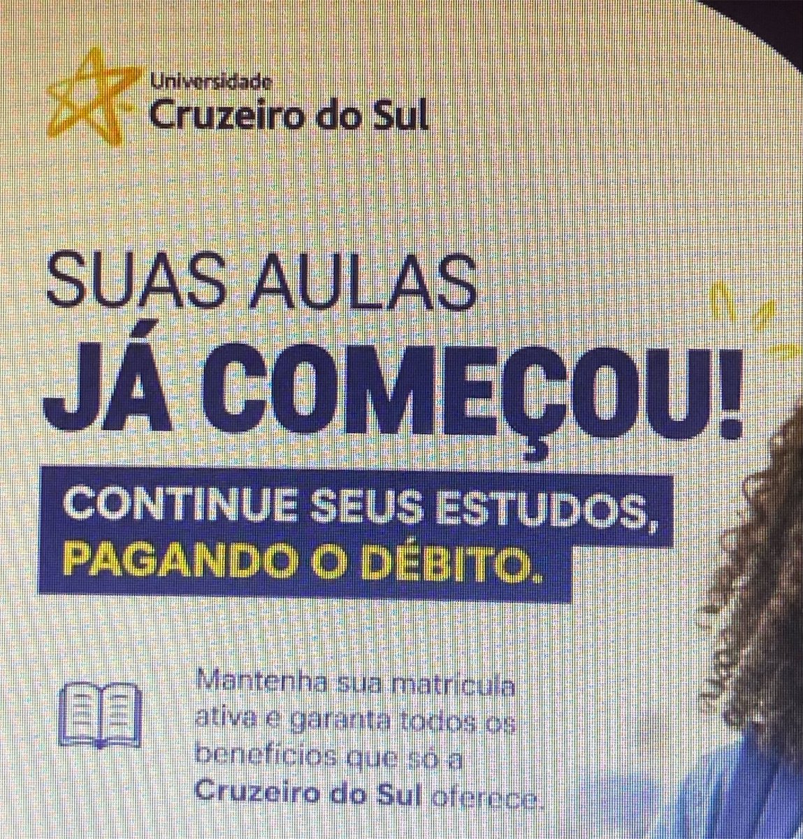 u2acid's tweet photo. pelo amor de deus alguem demite o estagiário de comunicação da cruzeiro do sul https://t.co/4rFVOtboU9