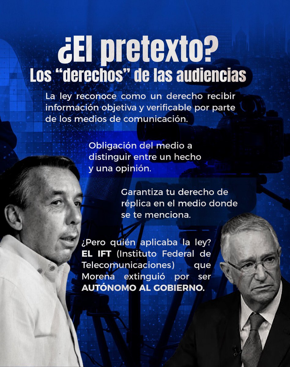MarioESanchezF's tweet photo. 🤫 Hablemos de CENSURA porque seamos claros, el gobierno no quiere defender a las audiencias, buscan la forma para decidir qué verdad les acomoda más.

La presidenta @Claudiashein ya no quiere que se hable de sus alianzas con el narco o de las acusaciones de corrupción que inundan su administración, por eso CALLARÁN a los medios de comunicación.