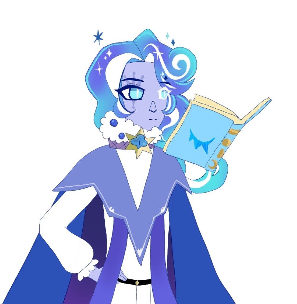 Raievedd's tweet photo. The first headmaster ... 
#cookierunkingdom #shadowmilkcookie #art https://t.co/WGKs7SwCGo
