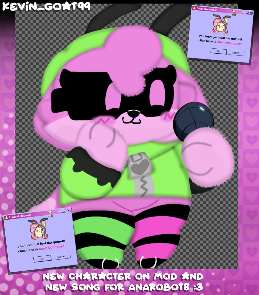 Kevin_goat99's tweet photo. Good News, The FNF mod is almost ready for release!
And also a new character in the mod!, Very Nice right?
When I finish, I'll reveal the release date for Mod V1!
#Drawingart #fnfteaser #Robotgirlfur <3 https://t.co/BxWMmj55Da