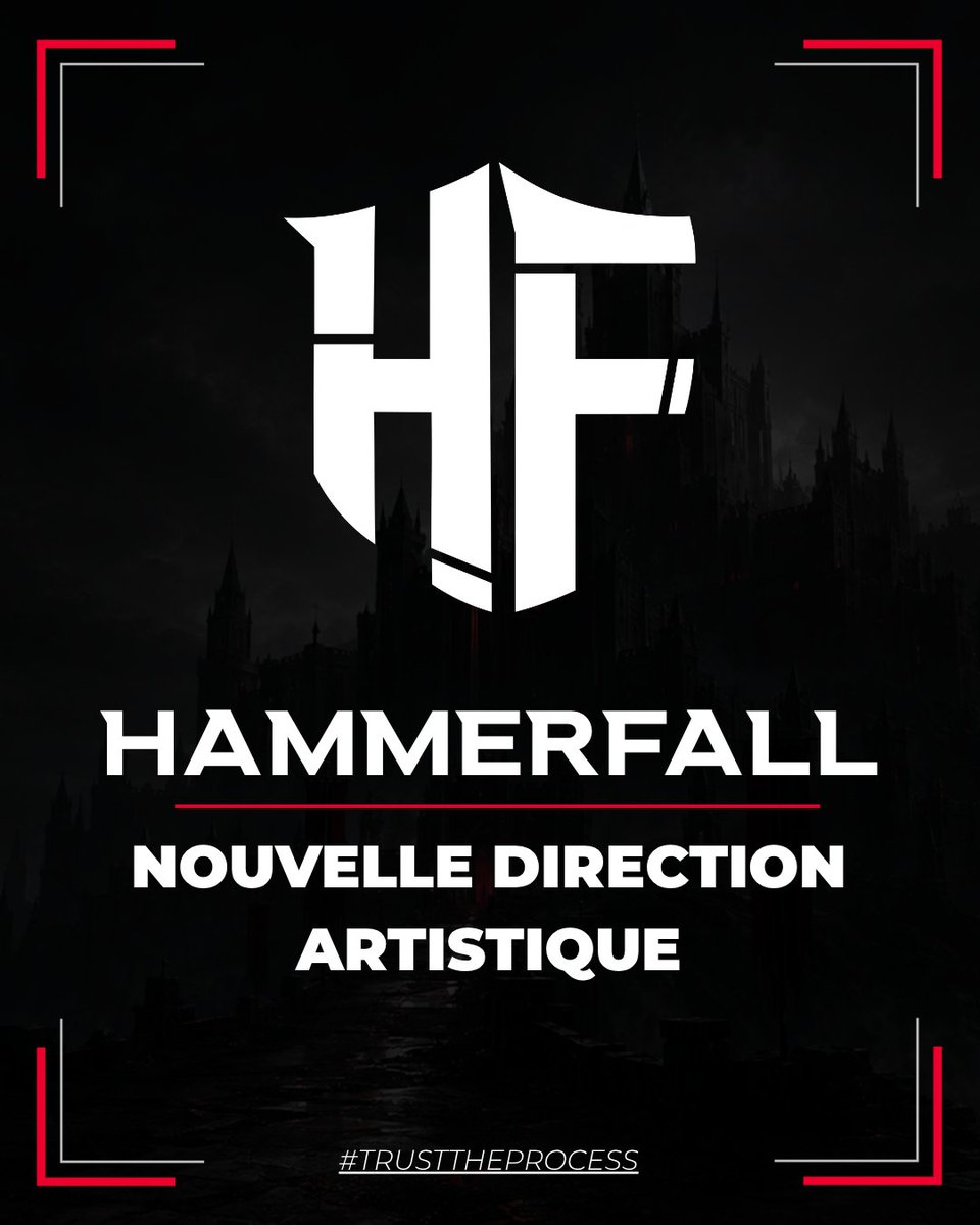 hf_esport's tweet photo. ⚫⚪️ [𝗨𝗡𝗘 𝗡𝗢𝗨𝗩𝗘𝗟𝗟𝗘 𝗜𝗗𝗘𝗡𝗧𝗜𝗧𝗘́ 𝗣𝗢𝗨𝗥 𝗛𝗔𝗠𝗠𝗘𝗥𝗙𝗔𝗟𝗟] ⚔️
Une identité plus sobre, plus forte et plus fidèle à notre univers, portée par le noir, le blanc et des touches de rouge.

Un seul blason. Une seule équipe. HammerFall.

#HammerFall #HF #Esport https://t.co/H5ejObxRD1