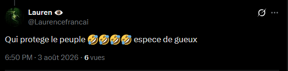 Veritiste's tweet photo. Pas de haine ou de mépris, juste des faits.

👉Une personne qui, comme moi, doit être remise sur le droit chemin. 

Je connais excessivement bien la Légion, la Légion étrangère... très, très, très, très...  bien. 

Certains repris de justice, déchets de l’humanité, récupérés comme laquais pour les basses besognes de certains pédocriminels des gouvernements successifs.

🫡Exemple : Opération Sangaris en République centrafricaine ( RCA, 2013-2016 ). Juste un petit exemple pour faire tilter certains légionnaires. Ils me comprendront.

Ils ne se rendent même pas compte, pour certains, d'être manipulés ; pour d'autres, ils savent très bien et en profitent pour leurs pulsions primitives, tels des macaques armés qui se masturbent devant la mort, des cadavres.

Ce qui se passe dans la Légion reste dans la Légion.

A Djibouti d'ailleurs, certains légionnaires passaient sur le cul d'un âne pour tirer leur crampe.

Comme on dit par chez nous : qui se ressemble s'assemble. @Laurencefrancai 

« Et par Saint Michel, vive les parachutistes ! »