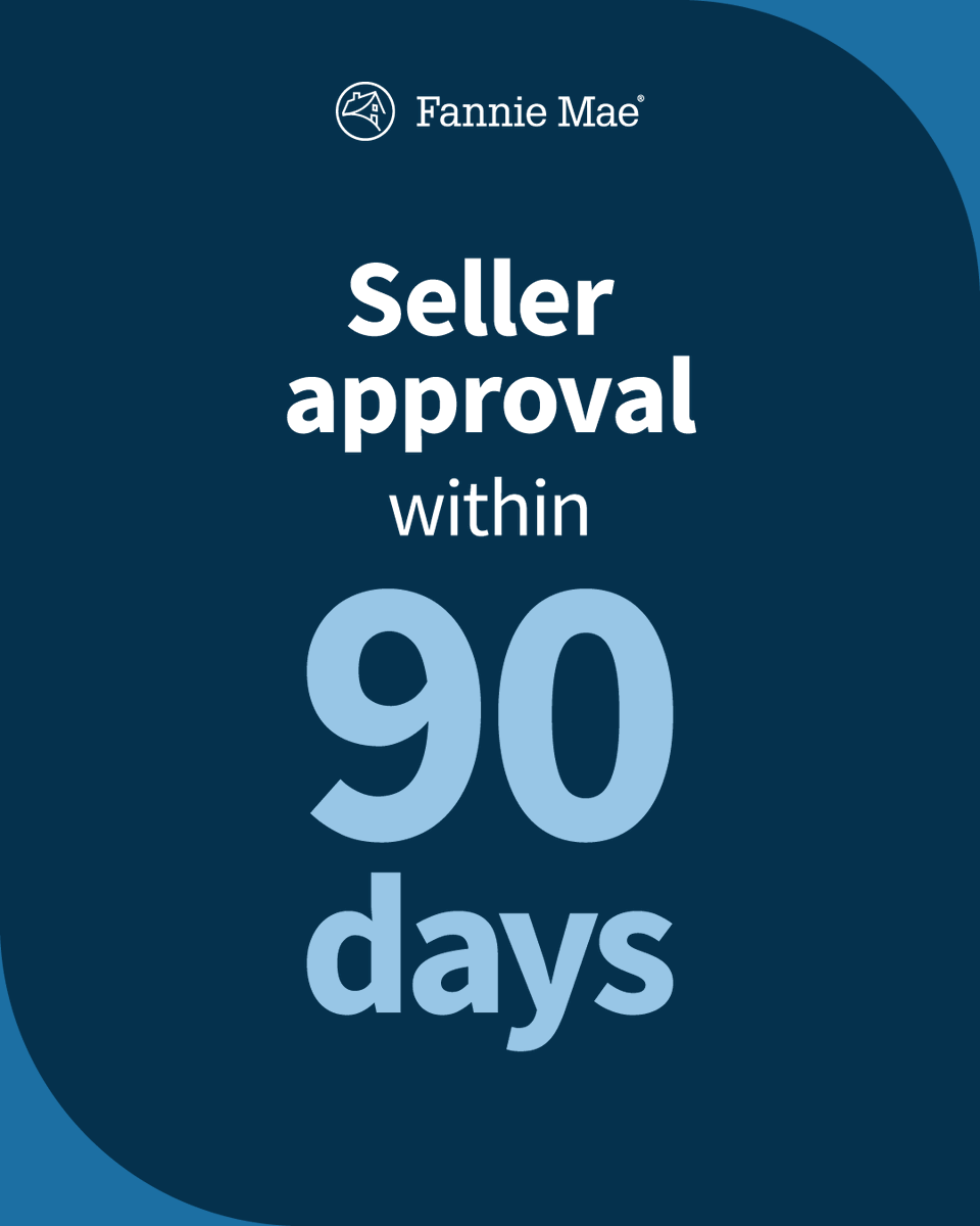wshepp's tweet photo. At Fannie Mae, we’re committed to helping lenders succeed. That’s why we simplified the process to become an approved seller in 90 days or less. It’s a great way to open up new opportunities for business growth. https://t.co/Gv9VnDwDkF https://t.co/iTE2WMkFZP