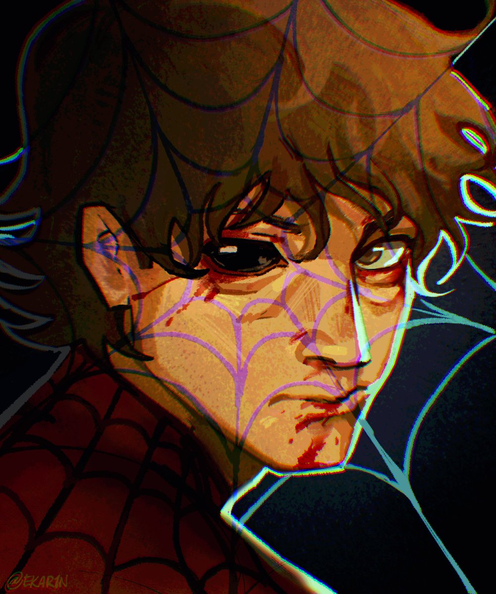 EKAR1N's tweet photo. i'm both #spiderman https://t.co/dkOOiihYQk