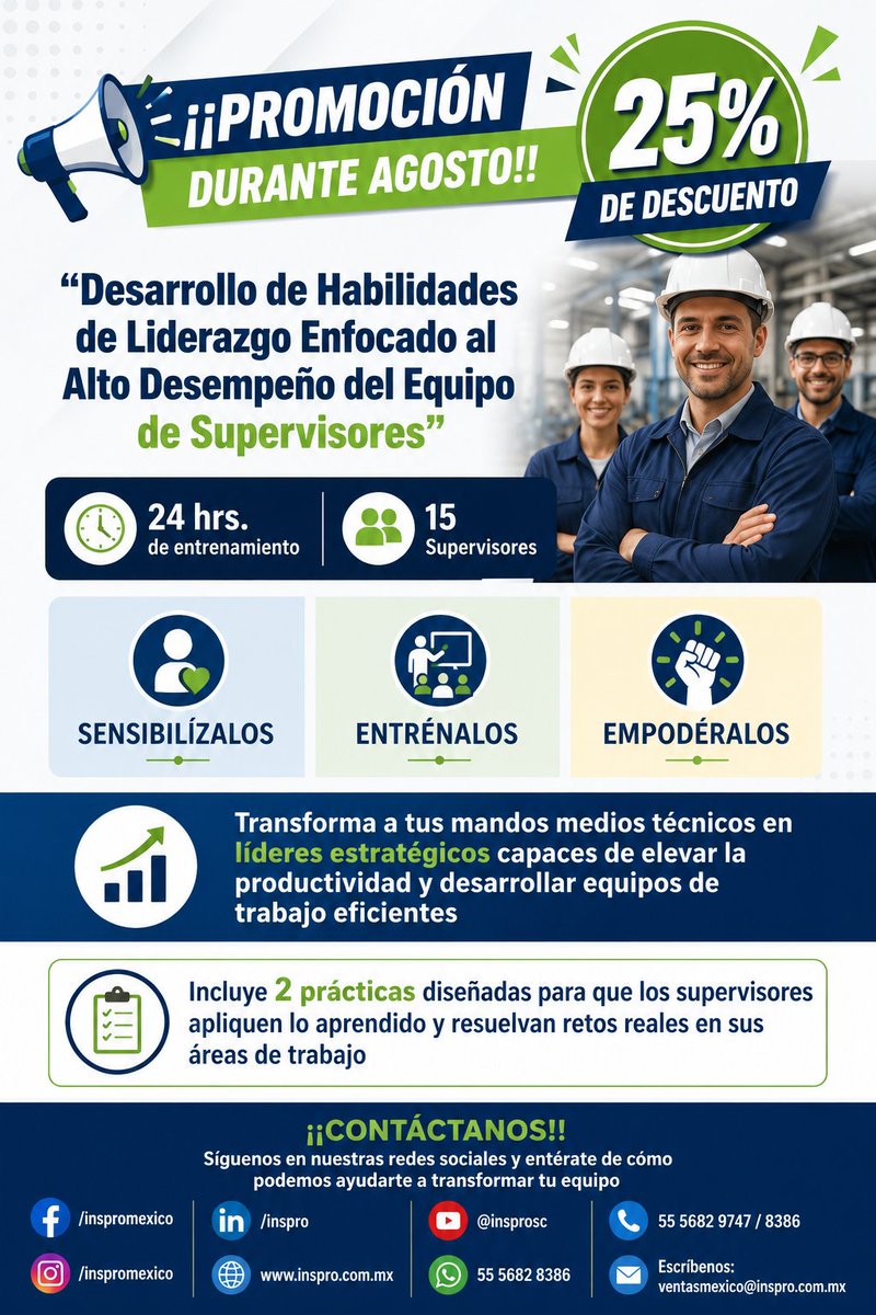 inspromexico's tweet photo. #INSPRO #capacitacion #CAMBIO #liderazgo #SISTEMASDEGESTION #productividad #Capacitación #TalentoHumano #DesarrolloProfesional #CrecimientoEmpresarialWhatsapp: https://t.co/9FOmV0sGYs https://t.co/V3ze0O7uY6