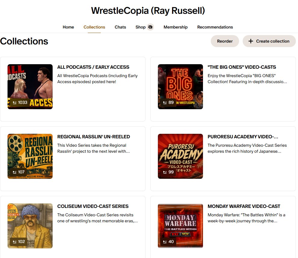 RasslinGrenade's tweet photo. Would appreciate anyone contemplating, give us a try. Over 1,000 Podcasts, hundreds of VideoCasts, roughly 1,000 Digital Downloads, Bonus Video Drops, hundreds of program research documents, unique Memphis 85 footage, 3 TBs of archived footage, all at https://t.co/uH3Ub47wei https://t.co/Gl1MAKpaO7