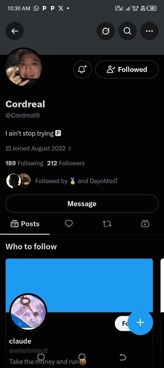 Sog_Exchange101's tweet photo. @Cordreal10 @Cordreal8 @Cordreal9 You be scam cos I don follow you since morning oh https://t.co/wf8vJ5M3tp