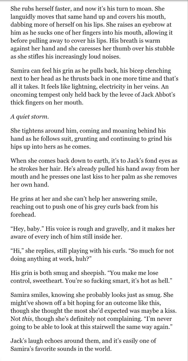 nocapesdahling's tweet photo. #mohabbotmonday | a quiet storm

Samira is the smartest person in the room, and Jack can’t look away from her. He needs her. Right now. 

Or they know they shouldn’t be doing this here, but that’s not stopping them. 

a little something for @bogbodied <3 https://t.co/T16NfSJczm