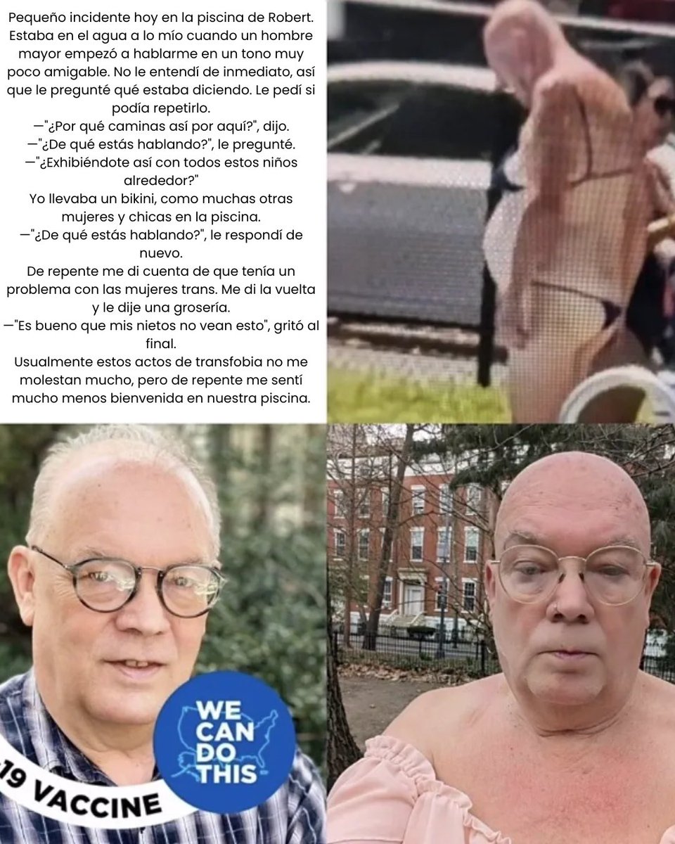 CitizenGOes's tweet photo. 🇺🇸 Imagínate llevar a tu hija a su primera clase de natación y encontrarte con un hombre completamente desnudo en el vestuario de mujeres.

Imagínate que te tachen de "transfóbica" por protestar.

Eso fue lo que le pasó a Maria Varchetto en Seattle durante la primera clase de natación de su hija.

Cuando se quejó, el centro le dijo que no podían hacer nada debido a sus políticas de inclusión de género.

Cuando la ideología se impone al sentido común, las mujeres y las niñas pagan las consecuencias.