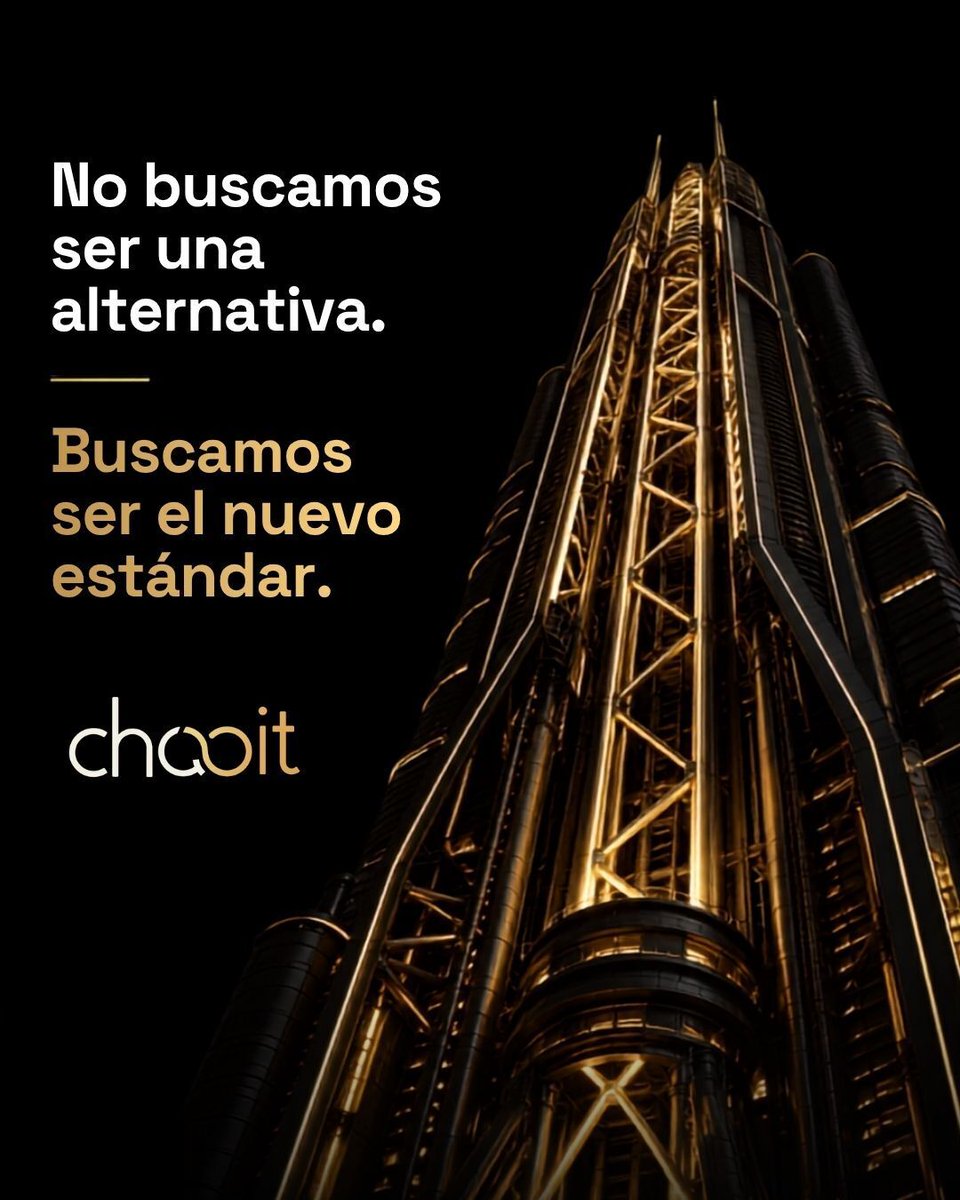 chabitexchange's tweet photo. 👑NO VENIMOS A COMPETIR CON LO DE SIEMPRE. Venimos a cambiar la realidad. Las nuevas referencias no se adaptan al estándar. Lo redefinen. 
Descubre Chabit en https://t.co/9b6BT1lnfG #Chabit #Innovación #Inversión #Fintech #Futuro https://t.co/L6sa9GJUr6