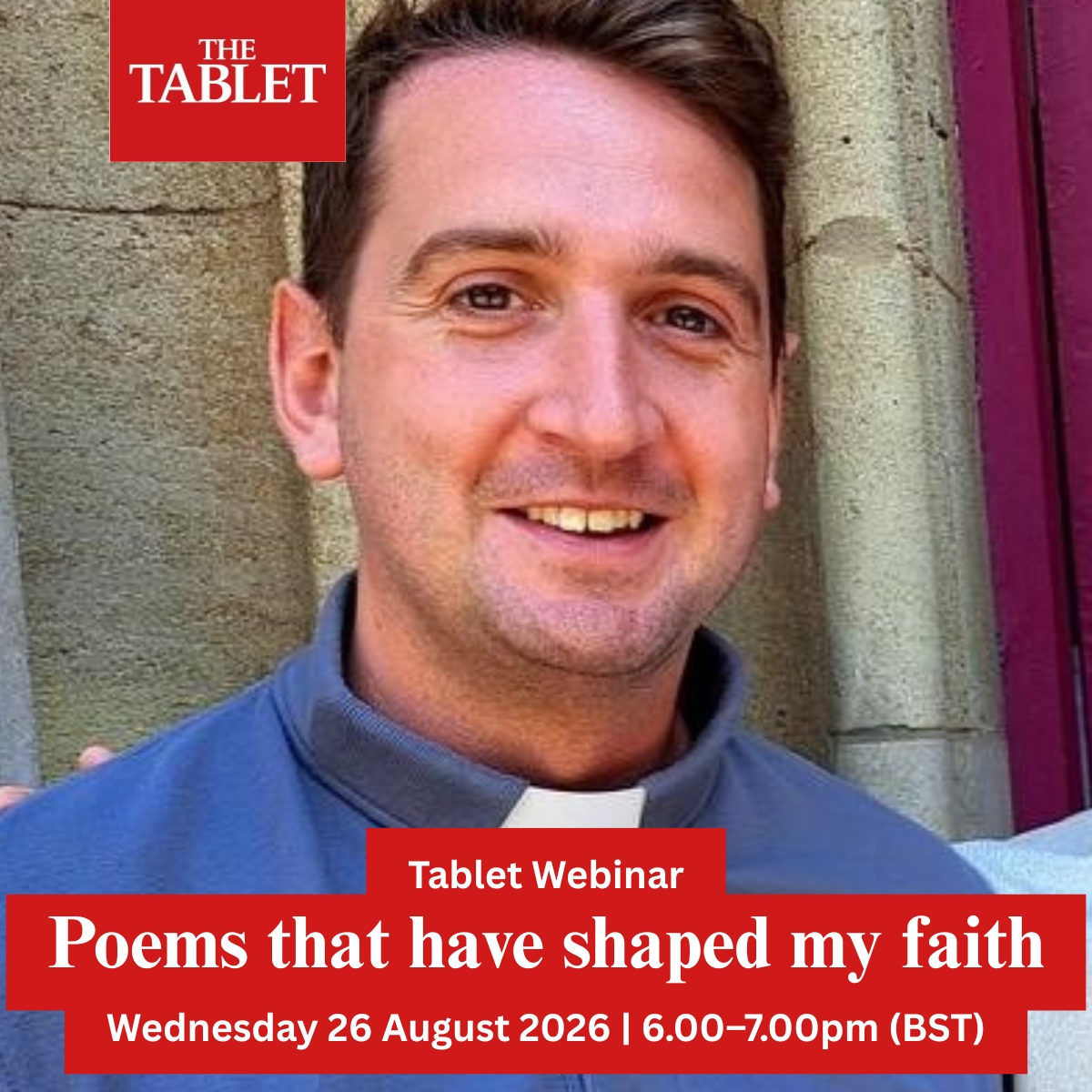 The_Tablet's tweet photo. Join Rev Fr Ryan Service for a reflective evening on how poetry can deepen prayer, nurture hope, and help us see God in new ways. Book now: https://t.co/Vv2gNWF3iS
#TheTablet #Catholic #Poetry #Prayer #Spirituality #Webinar #FaithCommunity https://t.co/WW7LLFQ9Si