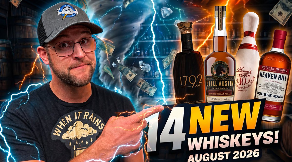 whiskey_wx's tweet photo. NEW VIDEO: Top 14 New Bourbons and Whiskeys to hunt in August! A bunch of new drops this month. Check out the full list in the video through the link in the replies below! https://t.co/dqRopuruqs