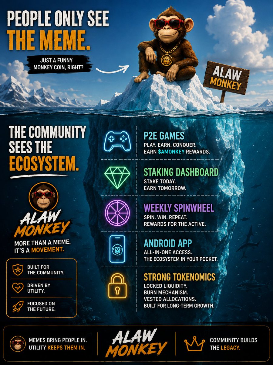 YildizP67's tweet photo. ๐ต My official entry for the #AMONKEY Meme Contest!
I created these 4 memes to show that ALAW MONKEY is more than just another memecoin.
๐ฎ P2E Games
๐ Staking
๐ฑ Android App
๐ Community Rewards
The meme grabs your attention.
The ecosystem gives you a reason to stay.
Swipe through all 4 slides and let me know which one is your favorite! ๐
Good luck to everyone participating! ๐
@ALAWMONKEY
#AMONKEY #ALAWMONKEY #Memecoin #Solana #Web3 #CryptoMemeContest