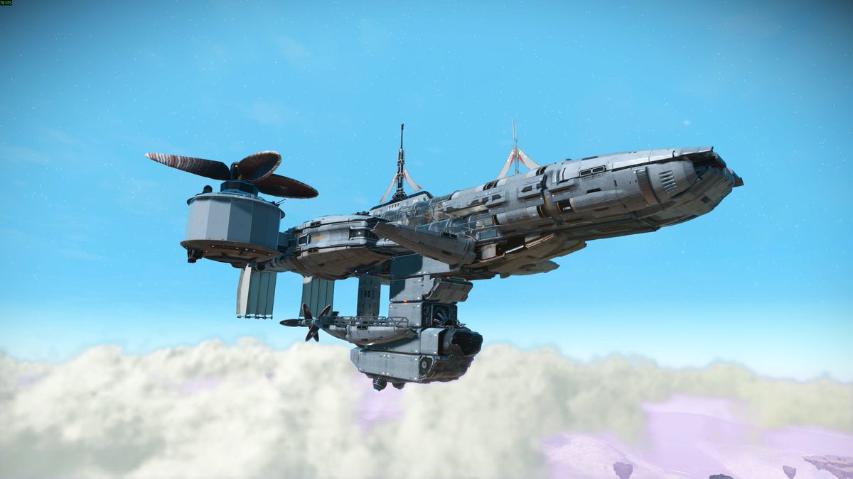 Vhlad11's tweet photo. HIGHWIND
Finally finished one of my favorite builds so far!
This Corvette is heavily inspired by the Highwind from Final Fantasy VII. It took me quite a while to build, especially since I only made this Ingame. It was definitely a challenge

#hellogames #corvette #nomanssky https://t.co/iyOCTB9NG4
