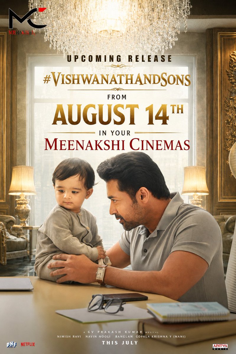 Meenakshi_Off's tweet photo. Our upcoming release #Vishwanathandsons from August 14th in your Meenakshi Cinemas 

@Trendz_Suriya @Suriya_offl @SuriyaFansTeam https://t.co/LOHnZXX8RG