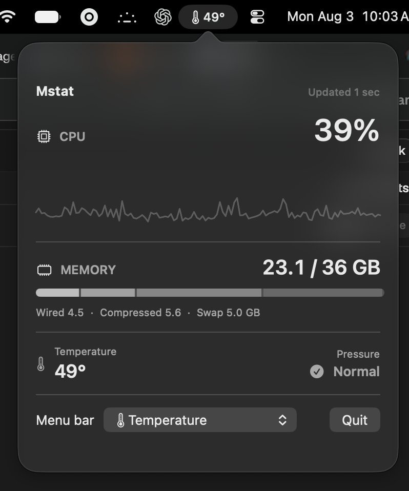 the_versecafe's tweet photo. For anyone who wanted a stat tracker built in the last decade on macos

also did you know there's no public api for temps on M series chips

https://t.co/khdGcaev7o https://t.co/XbSgeSs5a4
