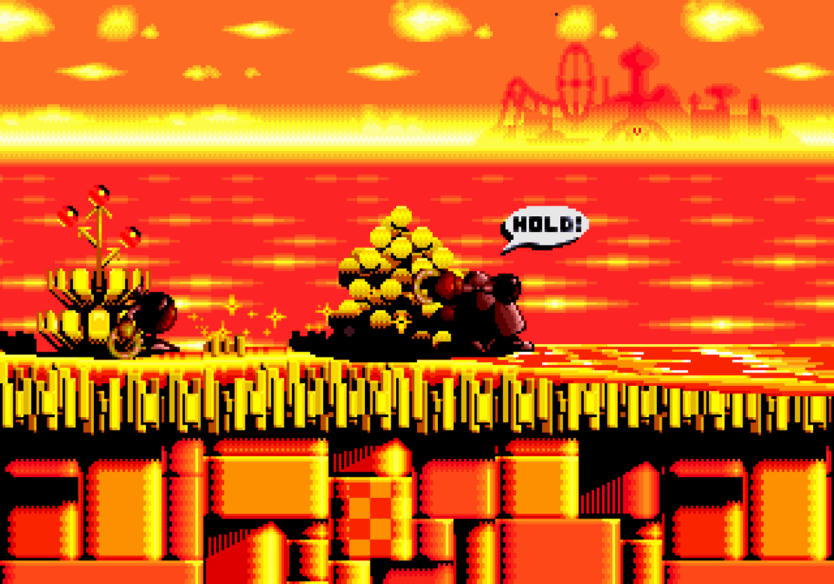 AshYaoiRulez124's tweet photo. Why does nobody eever talk about the weird exclusive ending you get in chaotix if you play only as heavy and bomb? https://t.co/19XA3FH9vN