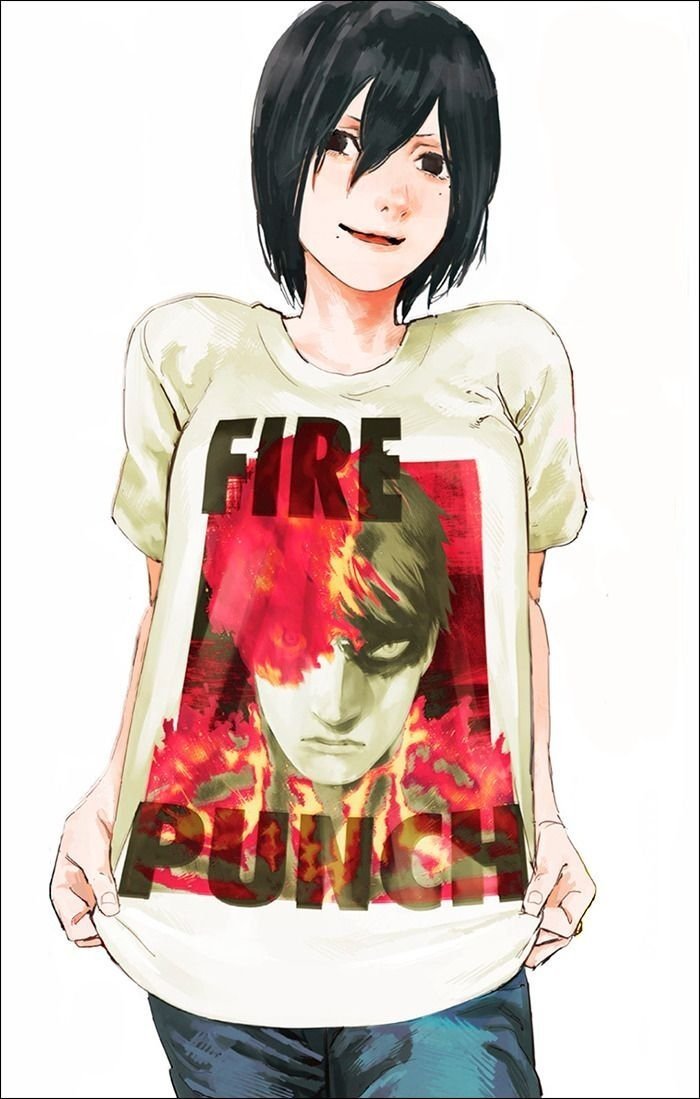 0000022298an's tweet photo. Loving at the fact that Fujimoto literally based Togata's appearance off of his younger self lol. 

(Fujimoto's 2010 self-potrait artwork) https://t.co/58daljN4oS