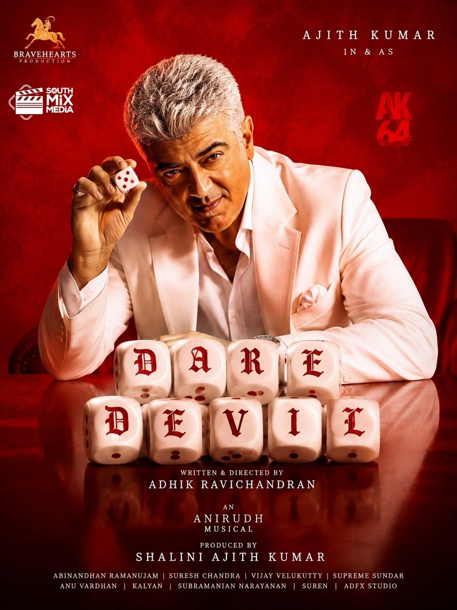 SouthMixMedia's tweet photo. The road belongs to the fearless. The crown belongs to the Dare Devil."
#Ajithkumar #DareDevil #Ak64
#34YearsOfAJITHKUMAR
@SureshChandraa @Adhikravi https://t.co/v5bWitIx66