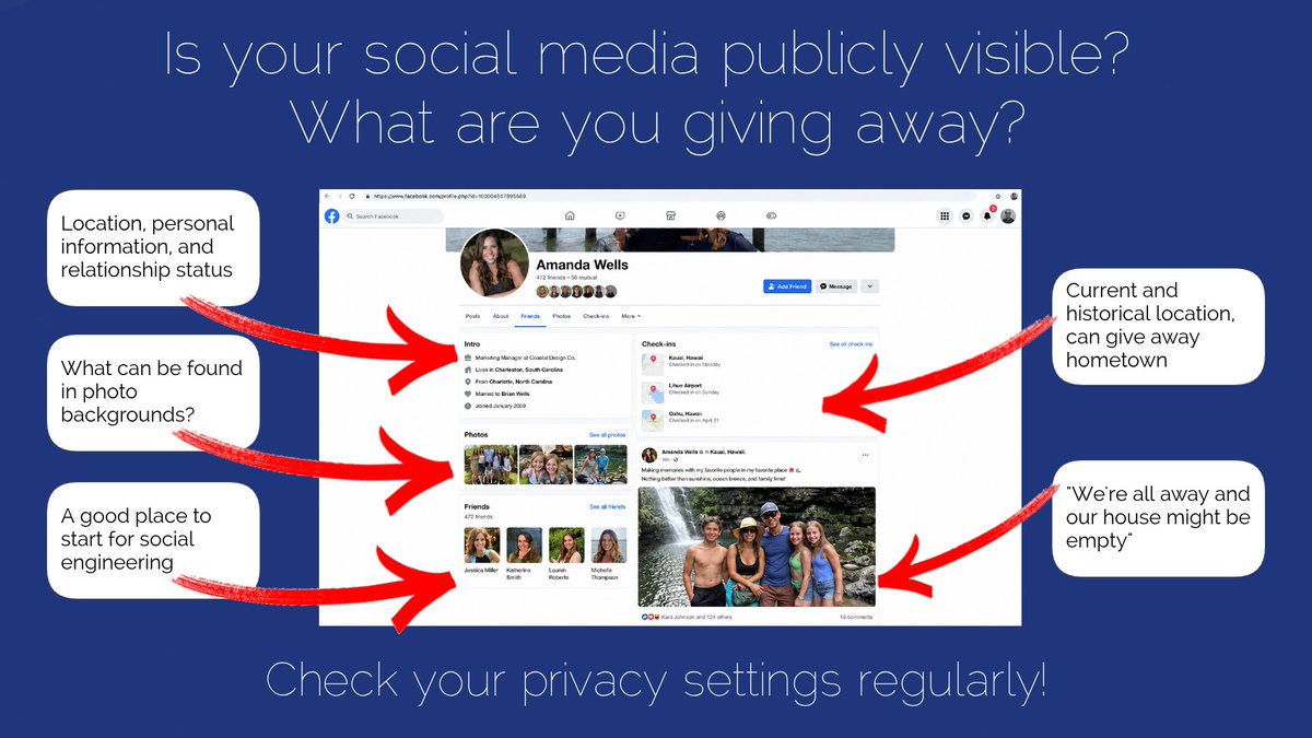 OSPASafeEscape's tweet photo. When was the last time you checked your social media privacy settings? Have you ever? 

Sometimes privacy settings and options can change, potentially exposing your private information in ways you don't expect. Periodically review your settings and make sure only people you trust know what you're up to.