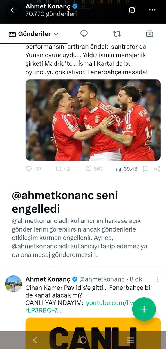 strongktug's tweet photo. Ula ahmet benim niye engelledin🙂👋🏻
@ahmetkonanc https://t.co/kO1az64tsM
