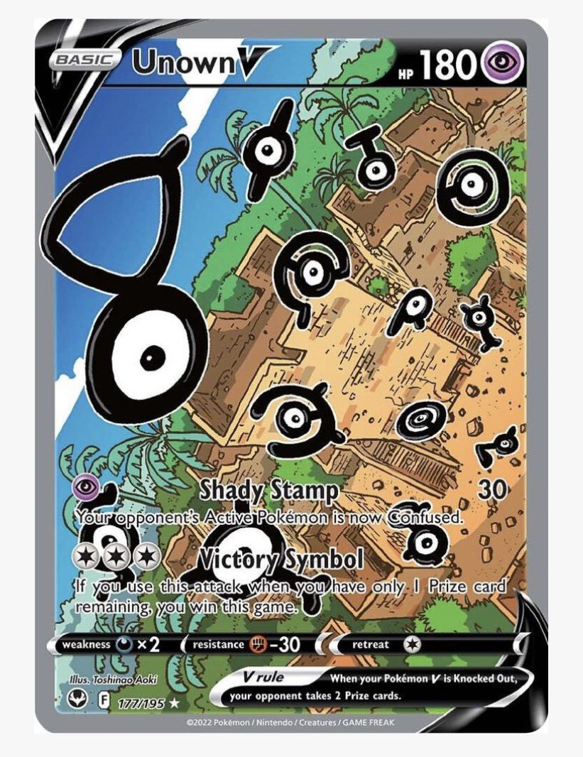 PokeFreezeNotif's tweet photo. Pokemon TCG Fun Fact 🔎 

Did you know that Unown has more cards in the English TCG than Gengar and Charmander have COMBINED🤯 https://t.co/nRIEMBdcOT