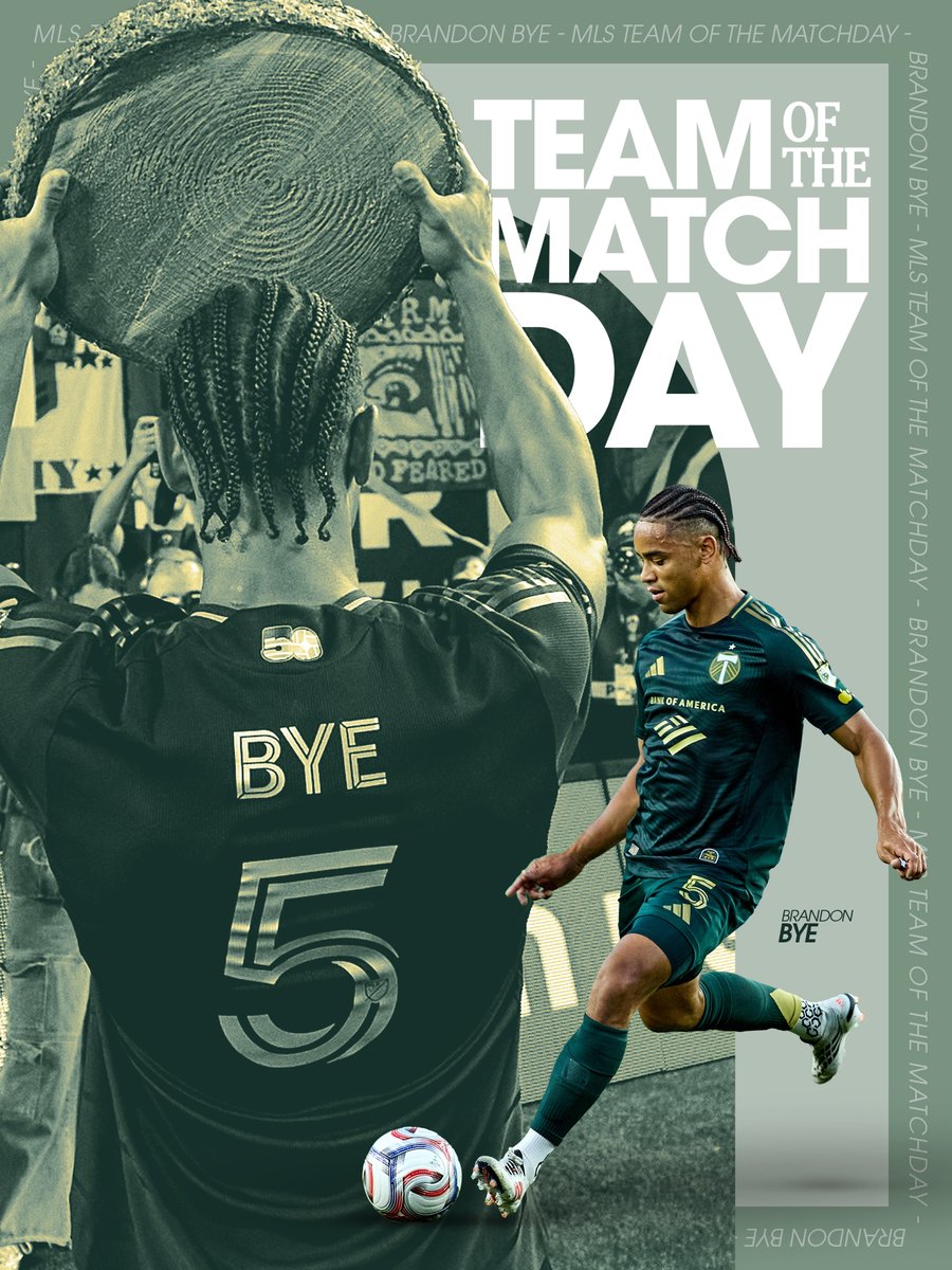 TimbersFC's tweet photo. Bye in business 💼

A match-winner places Brandon Bye in the @MLS Team of the Matchday 19 👏

📰: https://t.co/BSQafyXDkc https://t.co/BN1Vb4U5fB